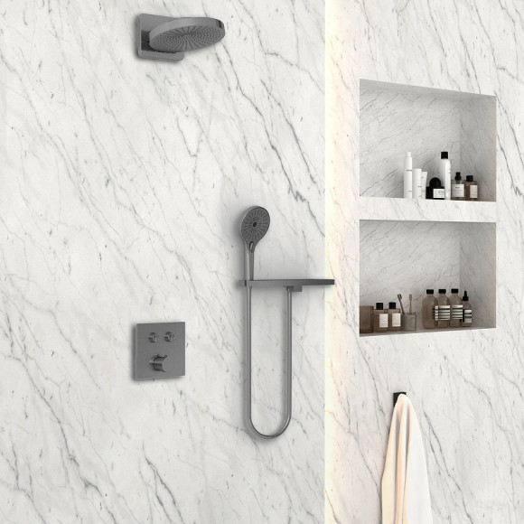 Душевая система Vincea Inspire VSFW-4I211RGM Вороненая сталь Душевая система Vincea Inspire VSFW-4I211RGM Вороненая сталь