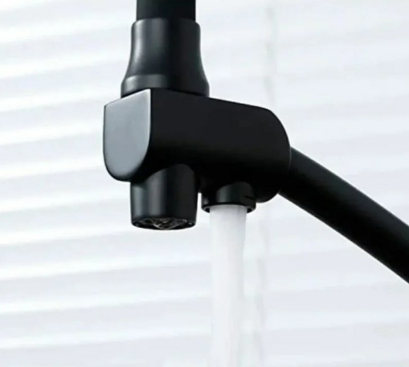 Смеситель для кухни Haiba HB76855-7 Черный матовый Смеситель для кухни Haiba HB76855-7 Черный матовый