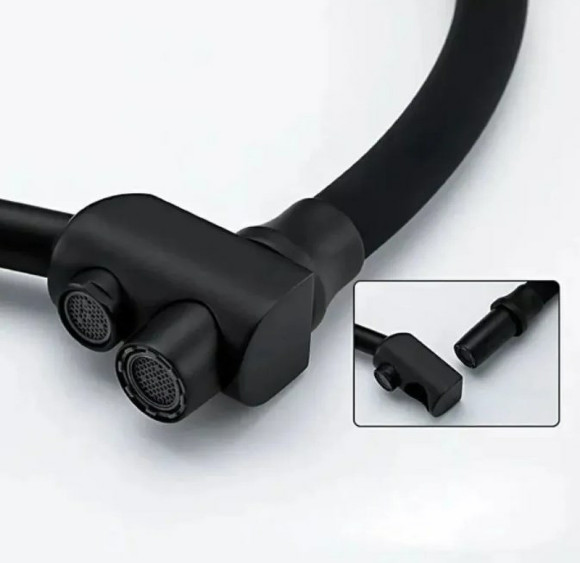 Смеситель для кухни Haiba HB76855-7 Черный матовый Смеситель для кухни Haiba HB76855-7 Черный матовый