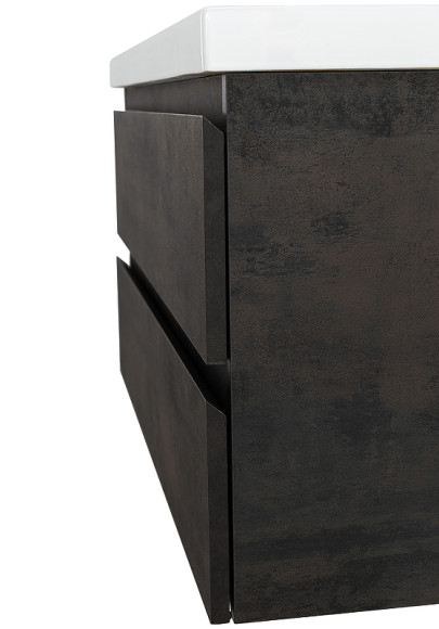 Тумба под раковину Cezares Molveno 100 MOLVENO-100-2C-SO-OSS подвесная Ossido