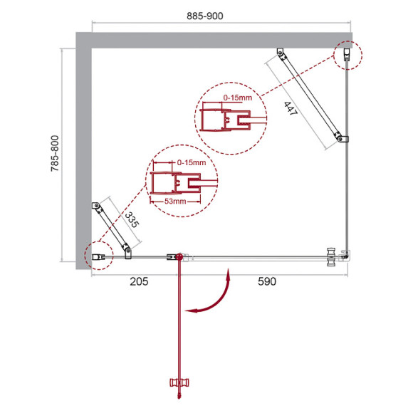 Душевой уголок BelBagno Etna 90х80 ETNA-AH-12-90/80-C-Cr профиль Хром стекло прозрачное Душевой уголок BelBagno Etna 90х80 ETNA-AH-12-90/80-C-Cr профиль Хром стекло прозрачное