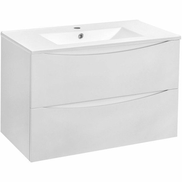 Тумба под раковину Vincea Mia 75 VMC-2MC750GW подвесная G.White Тумба под раковину Vincea Mia 75 VMC-2MC750GW подвесная G.White