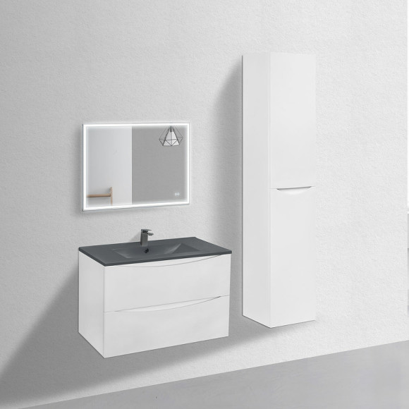 Тумба под раковину Vincea Mia 75 VMC-2MC750GW подвесная G.White Тумба под раковину Vincea Mia 75 VMC-2MC750GW подвесная G.White