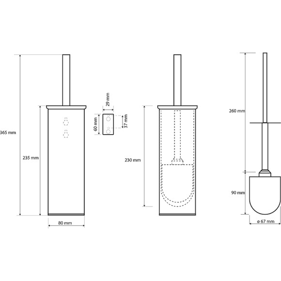Ершик для унитаза Bemeta Plaza 118213092 Хром