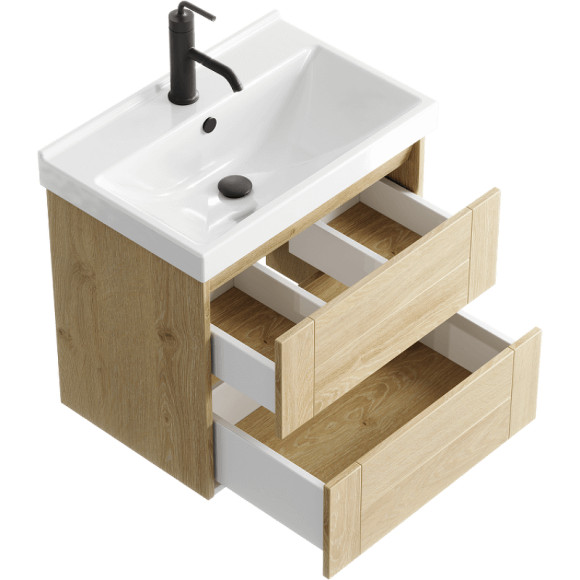 Тумба под раковину Aqwella Astrid 60 AST0106DD подвесная Дуб Давос Тумба под раковину Aqwella Astrid 60 AST0106DD подвесная Дуб Давос