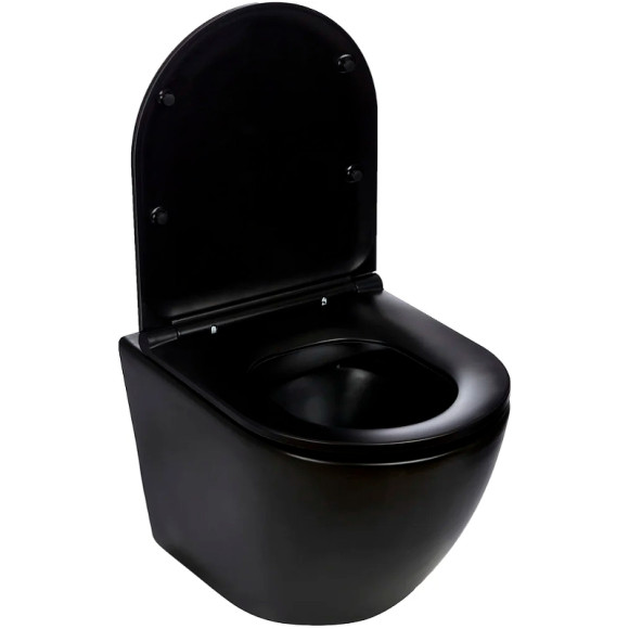 Унитаз WeltWasser Merzbach 004 MT-BL 10000003695 подвесной Черный матовый с сиденьем Микролифт Унитаз WeltWasser Merzbach 004 MT-BL 10000003695 подвесной Черный матовый с сиденьем Микролифт