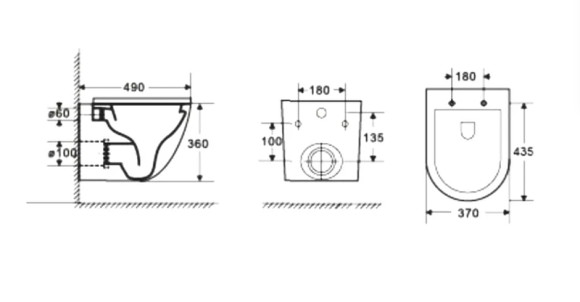 Унитаз WeltWasser Merzbach 004 MT-BL 10000003695 подвесной Черный матовый с сиденьем Микролифт Унитаз WeltWasser Merzbach 004 MT-BL 10000003695 подвесной Черный матовый с сиденьем Микролифт