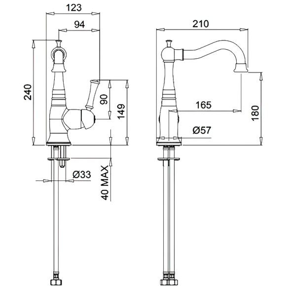 Смеситель для раковины Migliore Dallas 18608 Золото