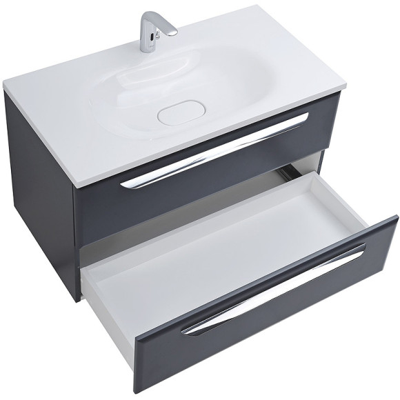 Тумба под раковину Cezares Eco 75 ECO-750-2C-SO-GR-P подвесная Grafito Тумба под раковину Cezares Eco 75 ECO-750-2C-SO-GR-P подвесная Grafito