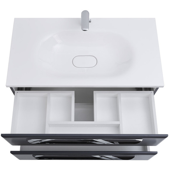 Тумба под раковину Cezares Eco 75 ECO-750-2C-SO-GR-P подвесная Grafito Тумба под раковину Cezares Eco 75 ECO-750-2C-SO-GR-P подвесная Grafito