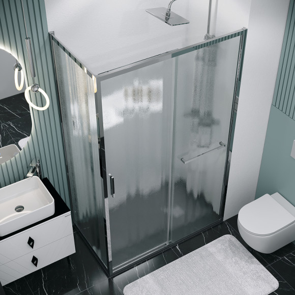 Душевой уголок Grossman Style 110х90 120.K33.05.1190.10.02 профиль Хром стекло шиншилла Душевой уголок Grossman Style 110х90 120.K33.05.1190.10.02 профиль Хром стекло шиншилла