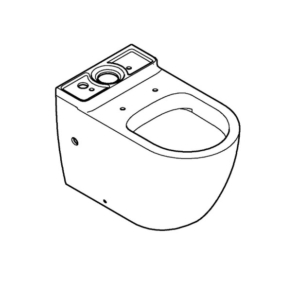 Унитаз компакт Grohe Bau Ceramic 39910000 без бачка и сиденья