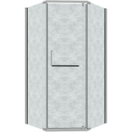 Душевой уголок Grossman Pragma 90х90 302.K33.03.9090.10.02 профиль Хром стекло шиншилла