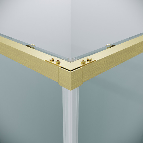 Душевой уголок Grossman Galaxy 90х70 300.K33.01.9070.32.00 профиль Золото сатин стекло прозрачное Душевой уголок Grossman Galaxy 90х70 300.K33.01.9070.32.00 профиль Золото сатин стекло прозрачное