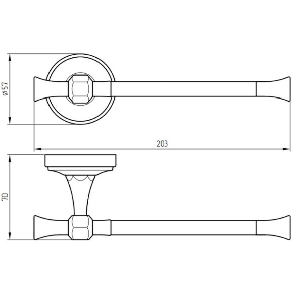 Держатель туалетной бумаги Migliore Fortuna 27690 Бронза