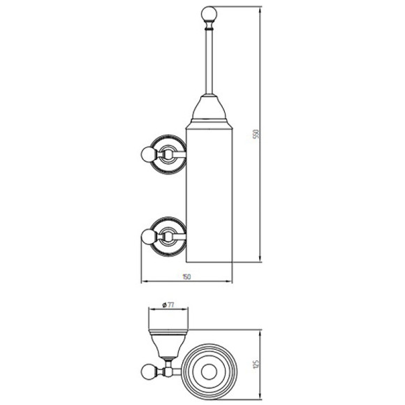 Ершик для унитаза Migliore Provance 17693 Золото