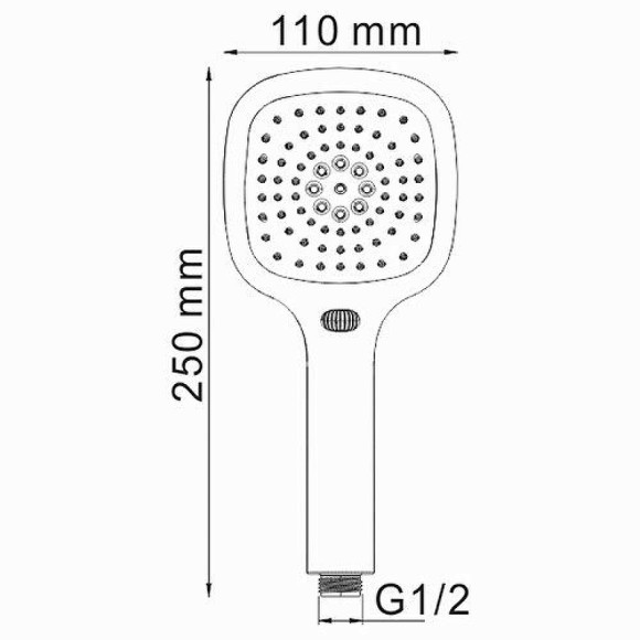 Ручной душ WasserKRAFT A065 Хром Ручной душ WasserKRAFT A065 Хром