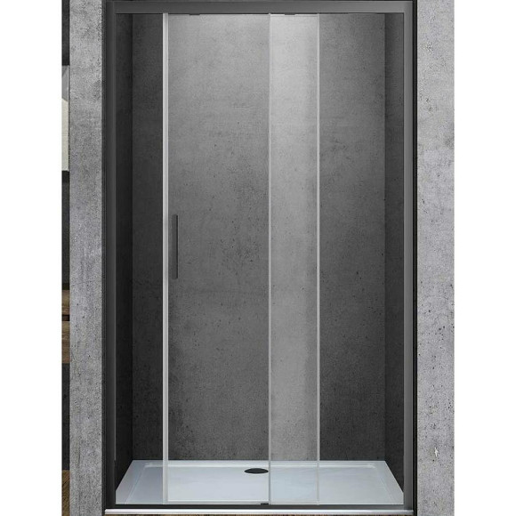 Душевая дверь Vincea Soft 120 VDS-3SO120CLGM профиль Вороненая сталь стекло прозрачное