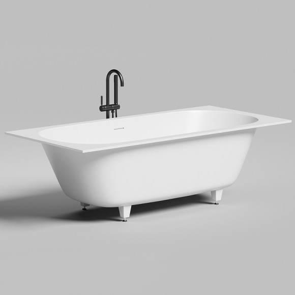 Ванна из искусственного камня Salini Ornella Axis Kit 190х90 103512G Белая глянцевая Ванна из искусственного камня Salini Ornella Axis Kit 190х90 103512G Белая глянцевая