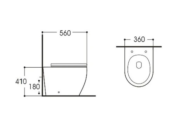 Унитаз Aquatek Европа AQ1902-00 приставной с сиденьем Микролифт Унитаз Aquatek Европа AQ1902-00 приставной с сиденьем Микролифт