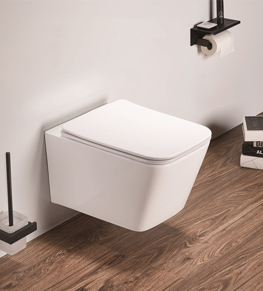 Унитаз Boheme Zen 967-SET-W подвесной Белый глянец с сиденьем Микролифт