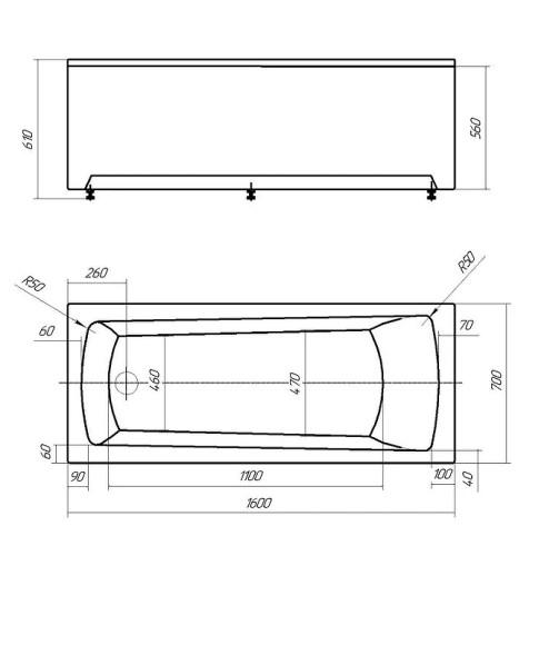 Акриловая ванна Aquatek Либра New 160x70 LIB160N-0000006 без гидромассажа без панелей с каркасом (разборный) со слив-переливом (слева) Акриловая ванна Aquatek Либра New 160x70 LIB160N-0000006 без гидромассажа без панелей с каркасом (разборный) со слив-переливом (слева)