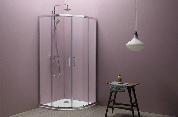 Душевой уголок Kolpa San Eco Quat TKP 80x80 538570 профиль Хром стекло прозрачное