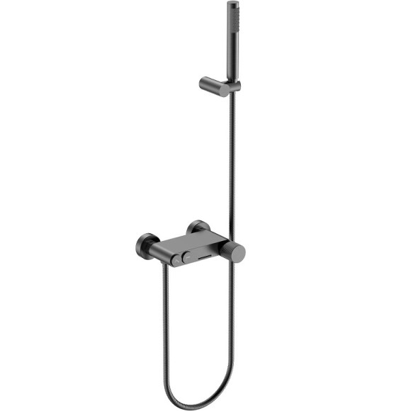 Смеситель для ванны Boheme Stick 123-GM.3 Оружейная сталь