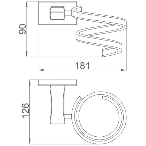 Держатель для фена Gappo G0728 Хром Держатель для фена Gappo G0728 Хром