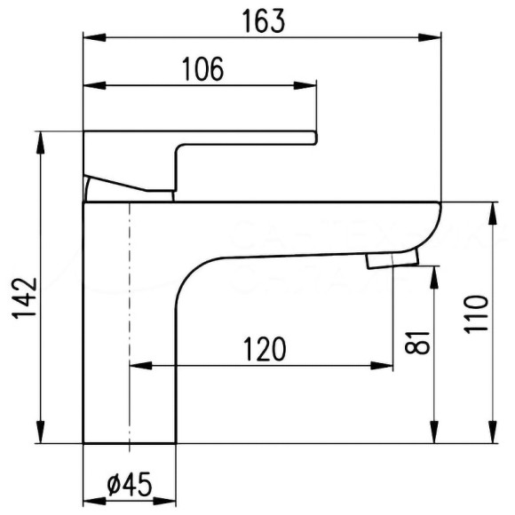 Смеситель для раковины Rav Slezak Vltava VT426.5 Хром Смеситель для раковины Rav Slezak Vltava VT426.5 Хром