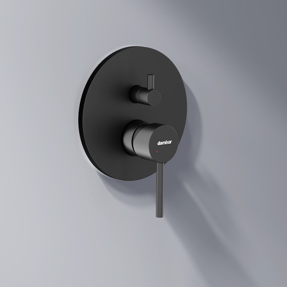 Душевая система Damixa Scandinavian Pure 936520300 Черная матовая