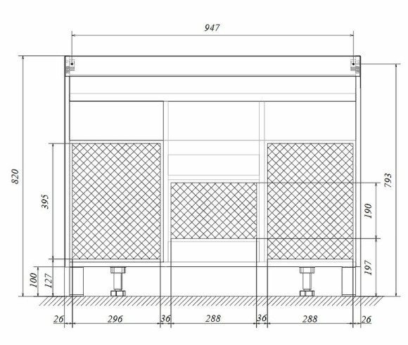 Тумба под раковину 1MarKa Cube 100Н У79527 Белый глянец Тумба под раковину 1MarKa Cube 100Н У79527 Белый глянец