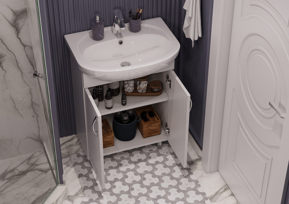 Тумба под раковину Aquaton Онда 56 1A122801ON010 Белая