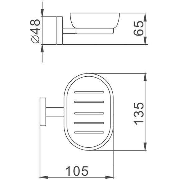 Мыльница Haiba HB8702 Черная Мыльница Haiba HB8702 Черная