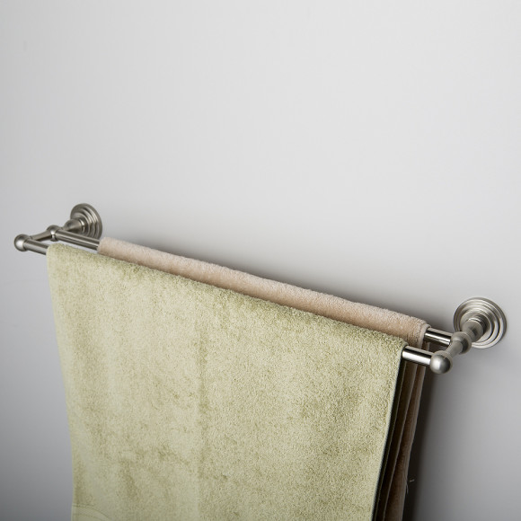 Полотенцедержатель WasserKRAFT Ammer K-7040 двойной Хром матовый Полотенцедержатель WasserKRAFT Ammer K-7040 двойной Хром матовый