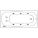 Акриловая ванна Whitecross Layla Slim 180x80 0122.180080.100.LINE.WH с гидромассажем Акриловая ванна Whitecross Layla Slim 180x80 0122.180080.100.LINE.WH с гидромассажем