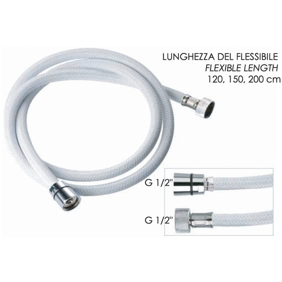 Душевой шланг Remer 332CNNB150 Белый матовый Душевой шланг Remer 332CNNB150 Белый матовый