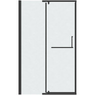 Душевая дверь Grossman Pragma 110 100.K33.03.110.21.02 профиль Черный матовый стекло шиншилла