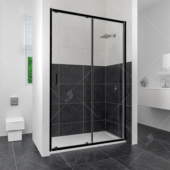 Душевая дверь RGW Classic CL-14B 130 32091413-14 профиль Черный стекло прозрачное