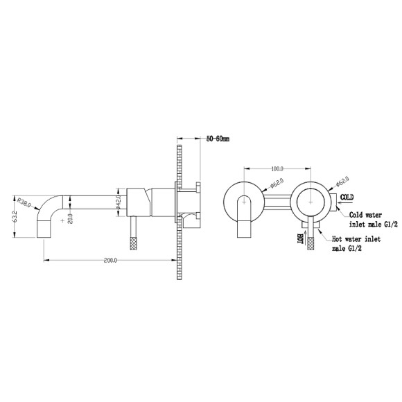 Смеситель для раковины Boheme Uno 465-B Черный матовый Смеситель для раковины Boheme Uno 465-B Черный матовый