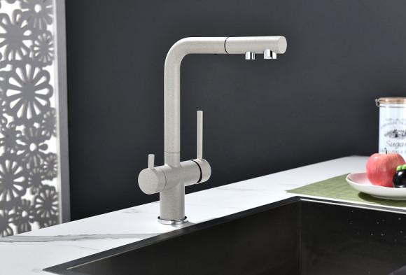 Смеситель для кухни Paulmark Serpentine Se213222-BE Бежевый Смеситель для кухни Paulmark Serpentine Se213222-BE Бежевый