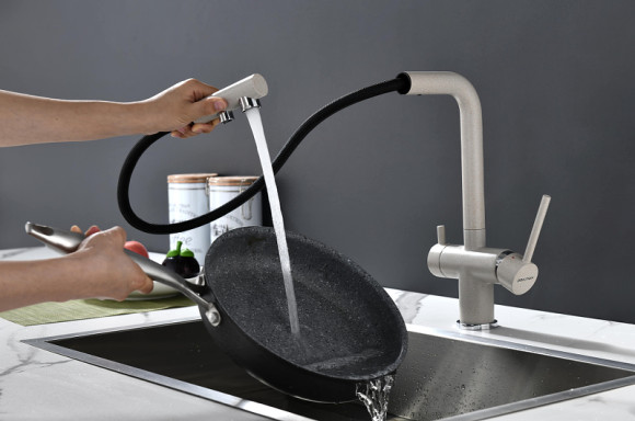 Смеситель для кухни Paulmark Serpentine Se213222-BE Бежевый Смеситель для кухни Paulmark Serpentine Se213222-BE Бежевый