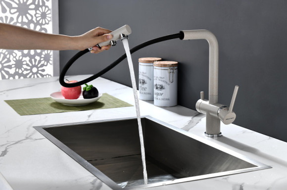 Смеситель для кухни Paulmark Serpentine Se213222-BE Бежевый Смеситель для кухни Paulmark Serpentine Se213222-BE Бежевый