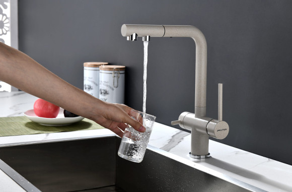 Смеситель для кухни Paulmark Serpentine Se213222-BE Бежевый Смеситель для кухни Paulmark Serpentine Se213222-BE Бежевый