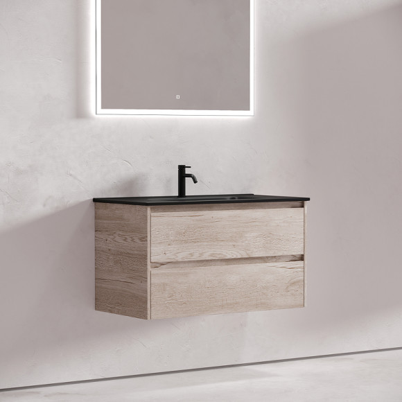 Тумба под раковину Sancos Libra 90 LB90EG подвесная Дуб галифакс натуральный