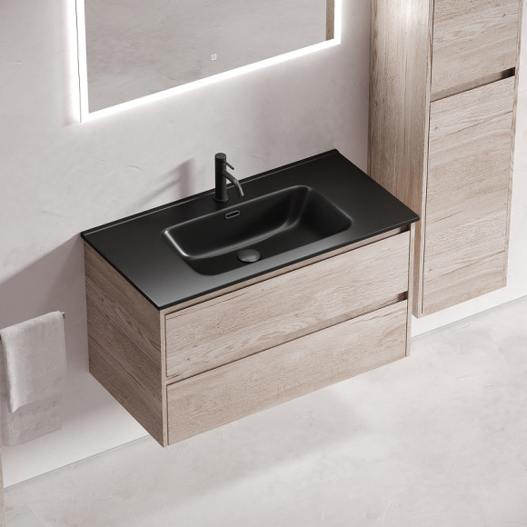 Тумба под раковину Sancos Libra 90 LB90EG подвесная Дуб галифакс натуральный