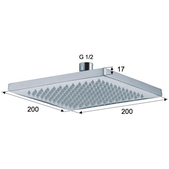 Верхний душ Remer 359SSNOx Черный матовый Верхний душ Remer 359SSNOx Черный матовый
