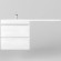 Тумба под раковину Style Line Даллас Леон 120 Люкс Plus СС-00002440 подвесная Белая Тумба под раковину Style Line Даллас Леон 120 Люкс Plus СС-00002440 подвесная Белая
