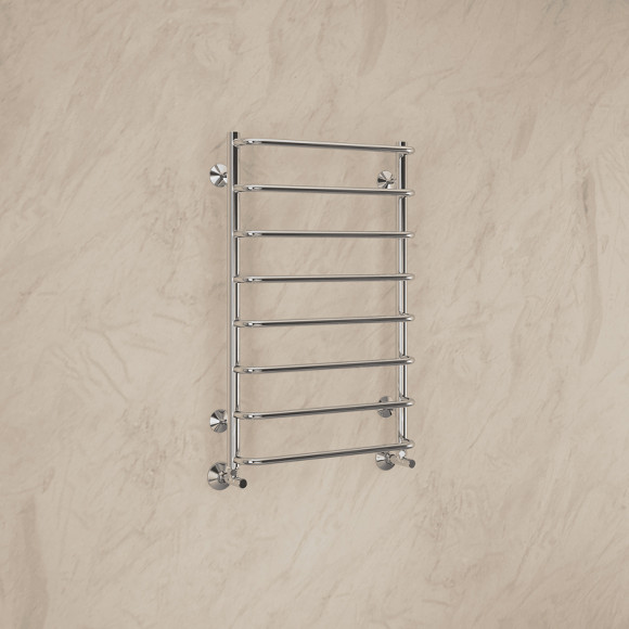 Водяной полотенцесушитель Terminus Стандарт П8 500x800 4670078530370 Хром, нижнее подключение, G 1/2 Водяной полотенцесушитель Terminus Стандарт П8 500x800 4670078530370 Хром, нижнее подключение, G 1/2