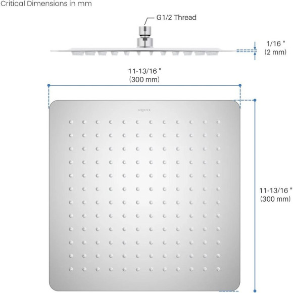 Верхний душ Aquatek AQ2074CR Хром Верхний душ Aquatek AQ2074CR Хром